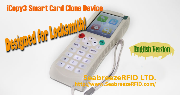iCopy3 Smart Card Copy Machine, iCopy3 IC, ID Card Elevator Card Clone Chipangizo, iCopy3 Smart Card Clone DeviiCopy3 IC3 IC, ID Card Elevator Card Copy Device. SeabreezeRFID LTD. 