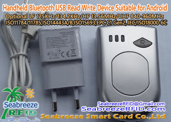 125KHz, 134.2KHz, 13.56MHz, 840-960MHz Handheld Bluetooth USB порт Прочетете Запис устройство, подходящо за Android, от Шенжен Seabreeze SmartCard Co., Ltd. -2