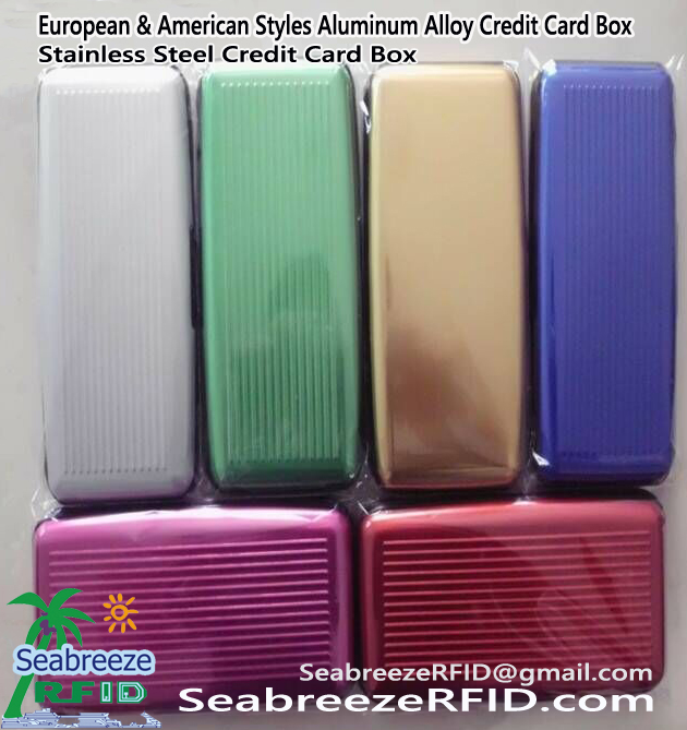 European & 美國樣式鋁合金信用卡盒, European &歐洲的an Styles Stainless Steel Credit Card Box, 從SeabreezeRFID.com