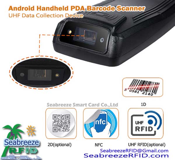 Rugged Android Handheld PDA Barcode Scanner UHF Data Collection Device, from Shenzhen Seabreeze Smart Card Co.,Ltd.