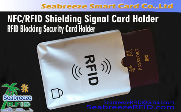 NFC RFID Shielding Signal Card Holder, RFID Blokiranje Holder Security Card, od Seabreeze Smart Card Co, Ltd. -28