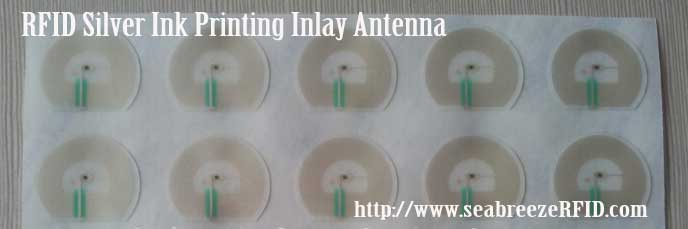 Inlay antena tinta ár t'axi RFID, UhF t'axi Tinta Impresión Inlay Antena, ar Seabreeze Smart Card Co., Ltd.