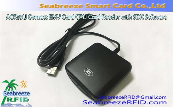 ACR39U Байланыш EMV Card CPU Card Reader менен SDK Программасы менен