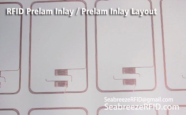 RFID Prelam Inlay, Disposición de incrustacións de Prelam, Incrustaciones RFID con antena de cobre
