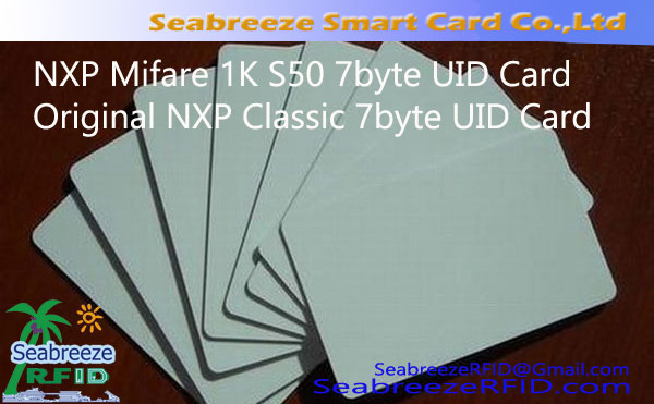 Originalus NXP Klasikinis 7byte UID kortelė, Nxp Mifare 1K S50 7byte UID kortelė