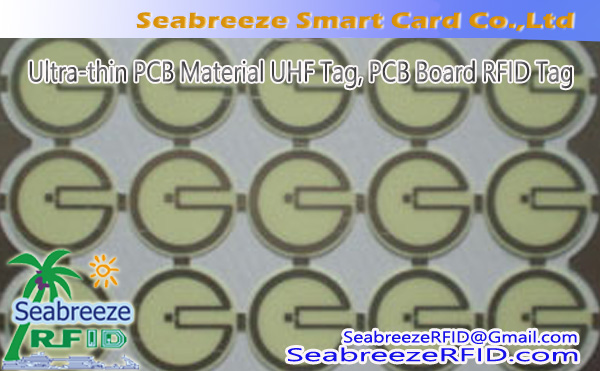 PCB材料UHFタグ, 特別な超薄型PCB回路基板UHFタグ, 超薄型PCB素材UHFタグ