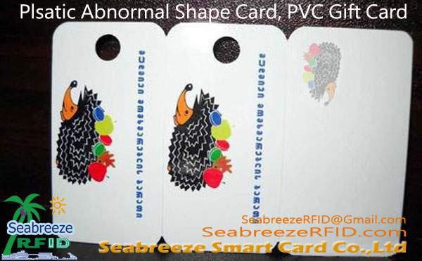 Plastikiniai Profiliuotos plokštės, Nenormalus Forma PVC kortelės