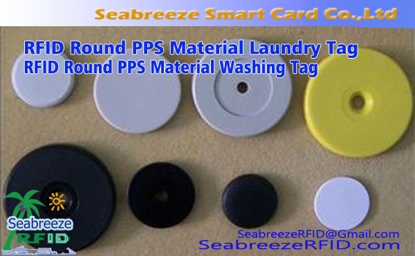 RFID Round PPS Materjal Laundry Tag