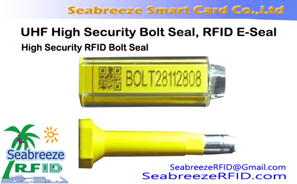 UHF högsäkerhetsskruvtätning, RFID E-Seal, RFID-bulttätning med hög säkerhet