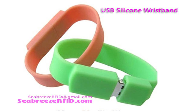 USB Silicone Wristband, USB Flash Disk Wristband, U Disk Wristband