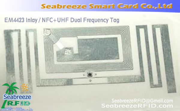EM4423 инкрустация, NFC + UHF Dual Честота Tag