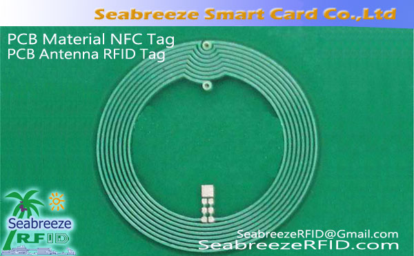 PCB Materiala Anteno NFC-Etikedo, PCB-anteno RFID-Etikedo