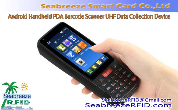 Rugged Android Handheld PDA Barcode Scanner UHF Data Collection Device