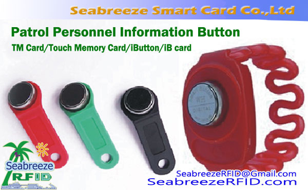 RFID TM Card, iButton, ibn katin, Sintiri Personnel Information Button