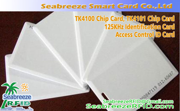 TK4100 debela kartica s čipom, TK4101 Debela kartica s čipom, 125KHz identifikacijska debela kartica