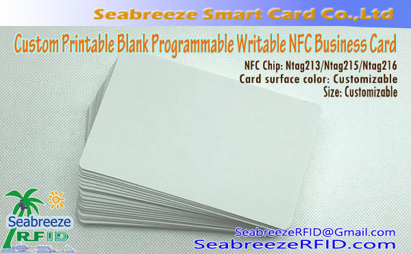 Tipărit personalizat Blank programabil Card NFC scriptibile