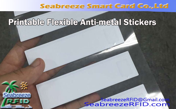 Custom RFID Printable Flexible Metal Resistant Sticker, RFID Asset Management Anti-metal Label