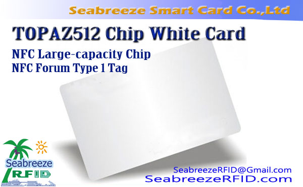NFC Մեծ հզորությամբ TOPAZ512 Chip White քարտ