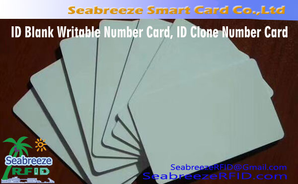 Número do cartão em branco gravável ID, Cartão Número Clone ID