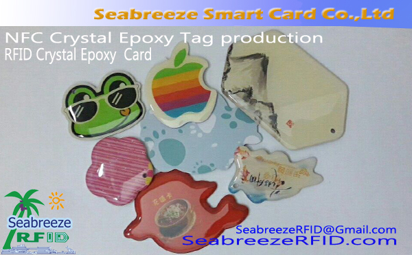 RFID Crystal ეპოქსიდური წვდომის კონტროლის Card, Crystal ეპოქსიდური Smart საიდენტიფიკაციო Tag