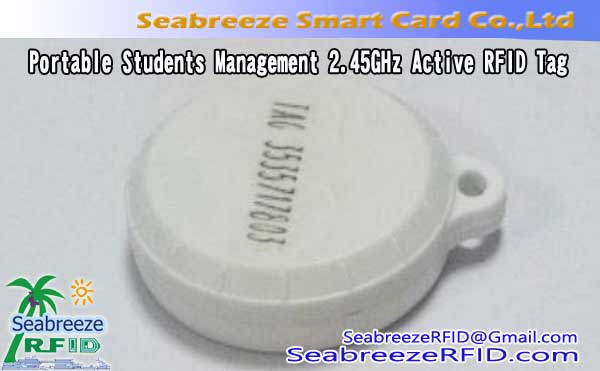 Portable Students Management 2.45GHz Active RFID Tag