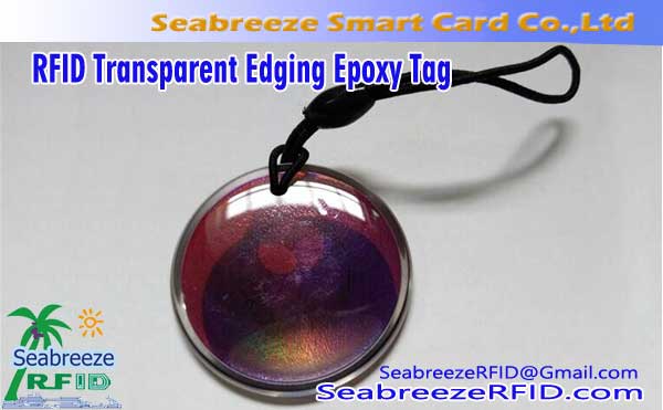 Skaidri apvyniojama kristalinė epoksidinė kortelė, RFID permatoma apvado epoksidinė etiketė