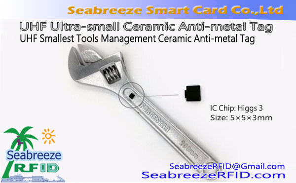 UHF ultra majhna keramična protikovinska oznaka, Keramična protikovinska oznaka za upravljanje najmanjših orodij RFID