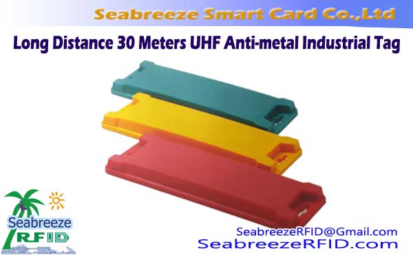 Dolga razdalja 30 Merilniki UHF Anti-metal Industrijska Tag