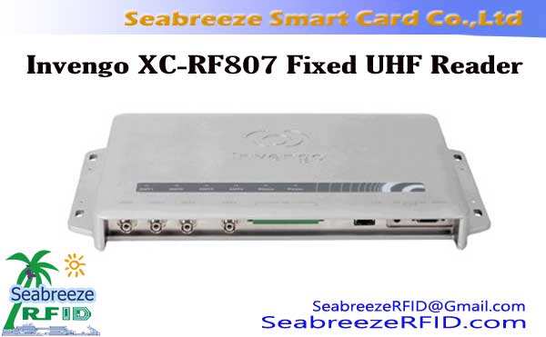 Invengo XC-RF807 ثابت 4 کانال خواننده UHF, پشتیبانی از فایلهای ISO 18000-6C / ISO 18000-6B