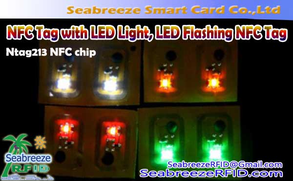 LED-uri de lumină NFC Tag, LED intermitent NFC Tag