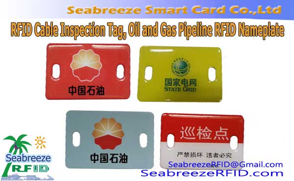 RFID Cable Tag, RFID Underground Pipeline Inspection Tag, Equipment Inspection RFID Tag, Oil and Gas Pipeline RFID Nameplate