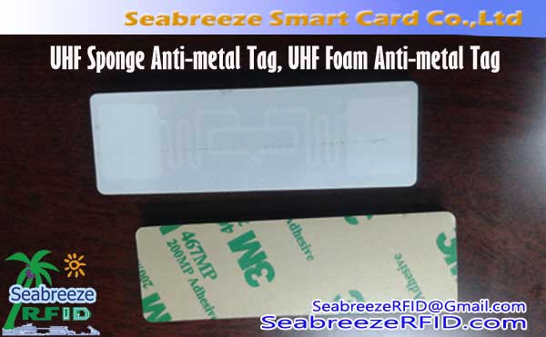 UHF Sponge Tag Anti-metallu, Tag anti-metallo in schiuma UHF