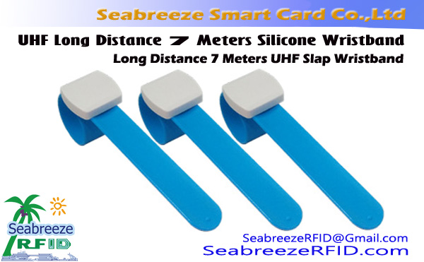 UHF Long Distance 7 Metros Pulseira de silicone, distância longa 7 Metros UHF tapa Pulseira