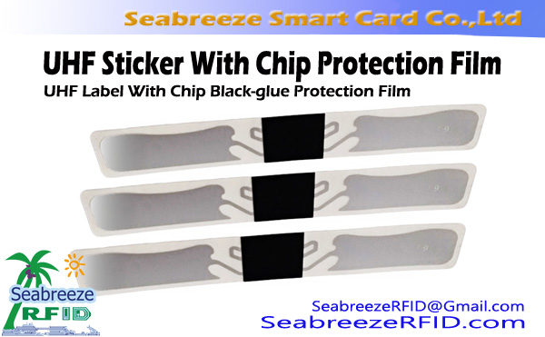 UHF klistermärke med Chip Protection Film, UHF etikett med Chip Protection Film