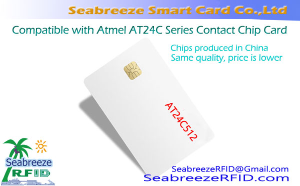 Kompatibel mat Atmel AT24C Serie Contact Chip Card, Käschtegënschteg