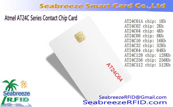 Atmel AT24C मालिका संपर्क चिप कार्ड, ATMEL AT24C64 संपर्क चिप कार्ड