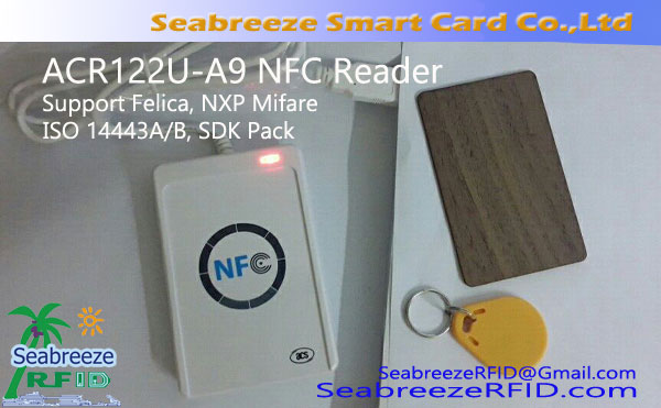 ACR122U-Al9 NFC Reader, Felica, Mifare subteno,SDK Pack,ISO 14443A / B