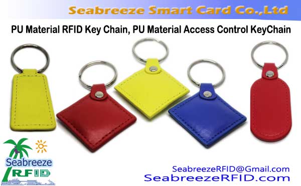 PU Material RFID Key Chain, Chaveiro de control de acceso de material PU, Chaveiro NFC de maChaveiro RFID de material PUID Key Ring