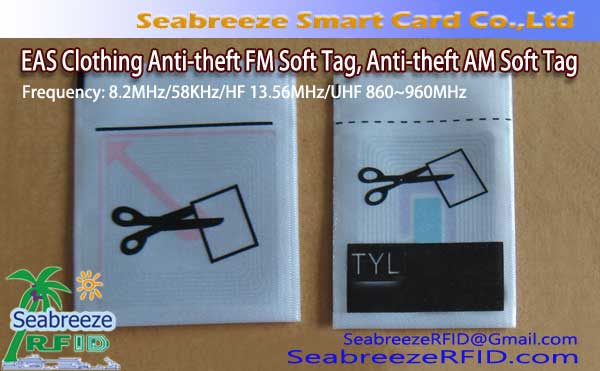 EAS Clothing Antiroubo FM Soft Tag, Etiqueta antirrobo de roupa EAS AM Soft Tag, Etiqueta de orixe EAS de roupa