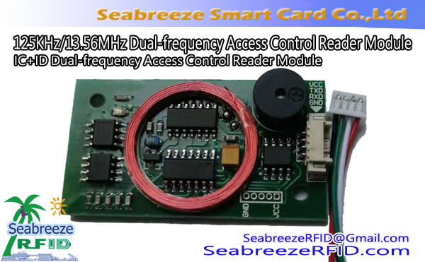 125KHz / 13,56 MHz Dual-Frequency Access Control Reader-modul, IC + ID adgangskontrolelæsermodul