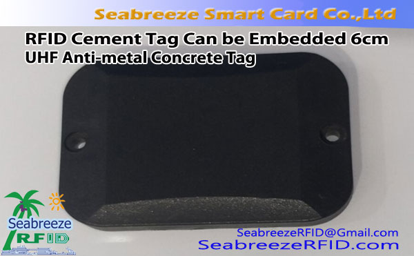 RFID Çimento Etiketi 6cm Gömülebilir, UHF Anti-metal Beton Etiketi