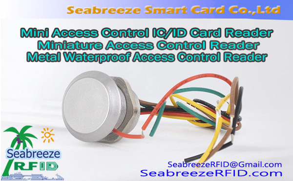 Mini Access Control IC ID Card Reader, Miniature Access Control Reader, Metal Waterproof Access Control Reader