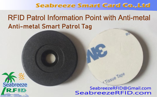 RFID-patrouille-informatiepunt met antimetaal, Antimetaal Smart Patrol Tag, Antimetaal RFID Patrol Locator-knop