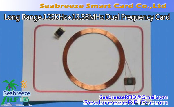 Long Distance 125KHz+13.56MHz Dual Frequency Card, Long Range EM4200+FM11RF08 Composite Chip Card