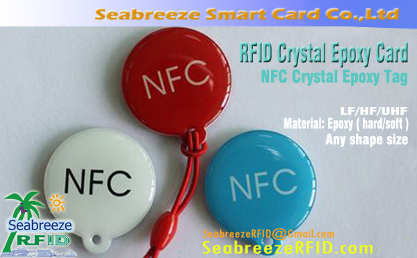RFID Crystal Epoxy Card, NFC Crystal Epoxy Tag