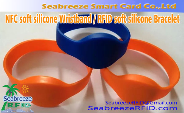 NFC silicon moale Wristband, Brățară de silicon de proximitate inteligentă NFC