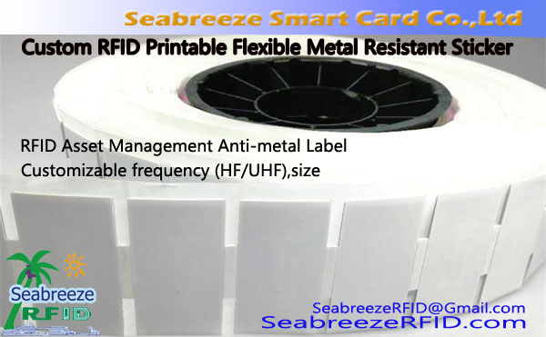 Ultra-thin Stickers Anti-metal UHF Tag, » RFID Dedikat Tag, Tikketta Anti-metall stampabbli
