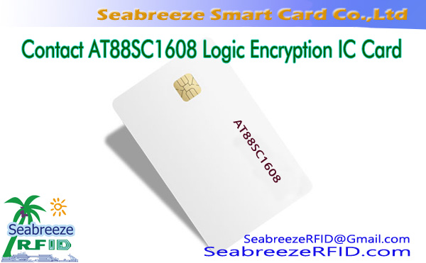 Kontak AT88SC1608 Logika Énkripsi IC Card, Atmel AT88SC1608 Chip IC Card