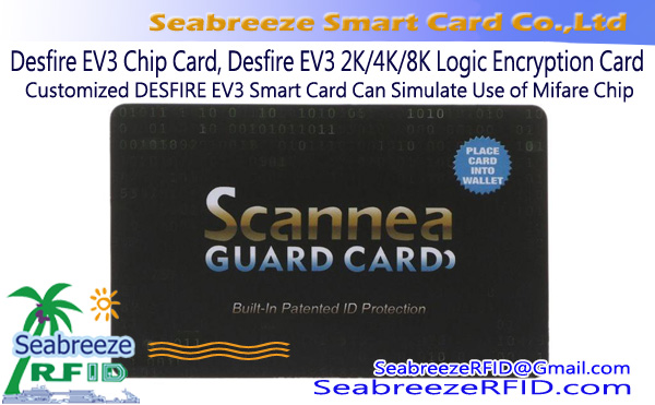 Desfire EV3 2K/4K/8K Chip Card, Desfire EV3 2K/4K/8K Logic Encryption Card, Customized DESFIRE EV3 Smart Card yuav simulate siv Mifare nti