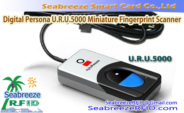 Digital Persona U.R.U.5000 miniatyr fingeravtrycksläsare, Digital Persona U.R.U.5000 fingeravtrycksläsare